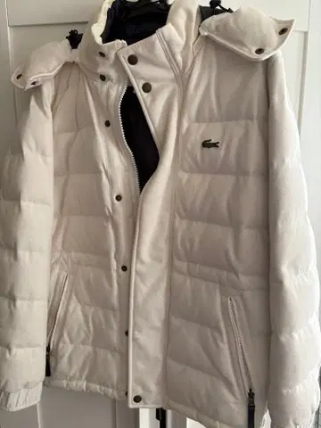 LACOSTE 화이트 다운 자켓