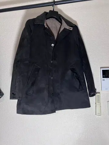 Miok 밴딩 스텐카라 코트 XS 블랙