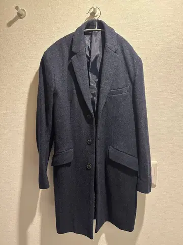 STUDIOUS 네이비 체스터 코트