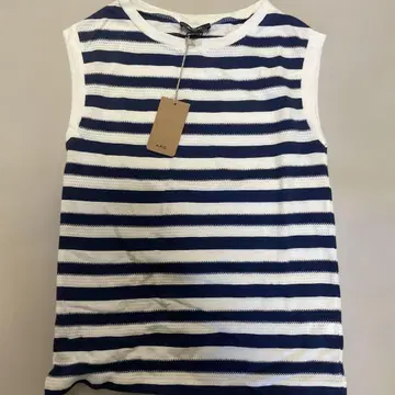 A.P.C. 스트라이프 슬리브리스 상의