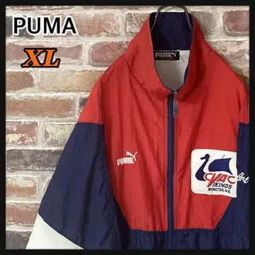 [ 레어 ] PUMA 푸마 나일론 자켓 기업 로고 포함 XL