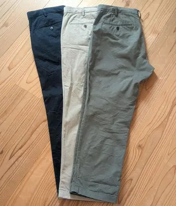 [ 3종 세트 ] 유니클로 슬림핏 치노 85cm 길이 69cm