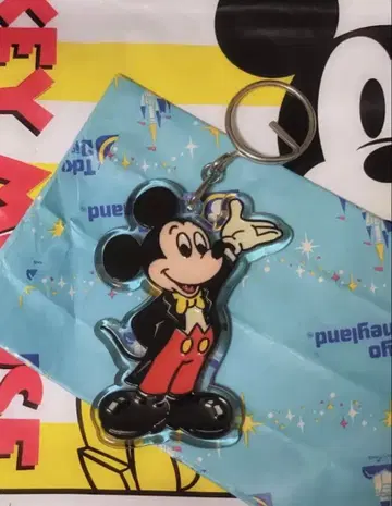 쇼와 레트로 도쿄 디즈니랜드 미키 마우스 키링 1점