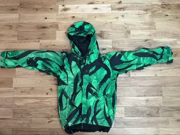 스키, 스노우보드 마운틴 파카 그린 카모플라쥬