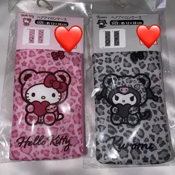 헬로키티 쿠로미 헤어 다리미 케이스 2개 세트