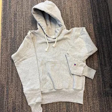 Champion Reverse Weave 후드티 S 그레이