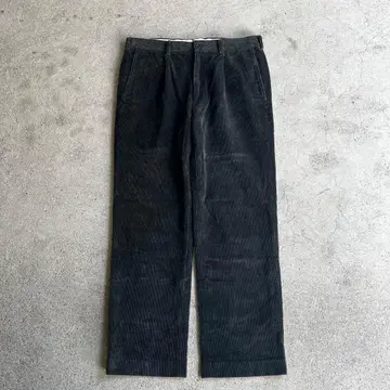 랜즈엔드 코듀로이 굵은 폭 블랙 하의 치노 팬츠 구제 의류