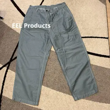 EEL 몰스킨 와이드 팬츠 L 사이즈 색스 블루