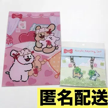 몰트 치즈 Maltese 클리어 파일 아크릴 키링