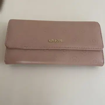 마리콴트 장지갑 데이지 아웃라인 패턴2 퍼스 핑크