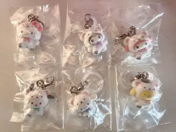 산리오 캐릭터즈 메지루시 액세서리 복슬복슬 스노우 컴플리트