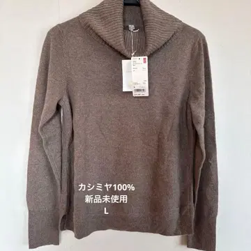 미사용 새상품 택 포함! UNIQLO 캐시미어 100% 터틀넥 스웨터 L