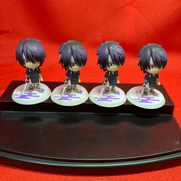 [ 사용품 ] 은혼 제일복권 큥캐릭터 피규어 타카스기 신스케 4체 세트