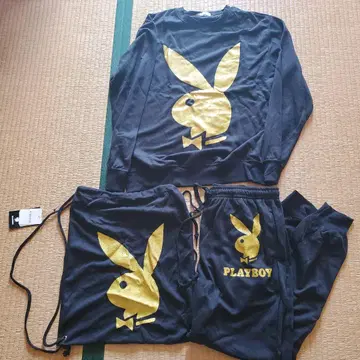 PLAYBOY 맨투맨 세트 블랙
