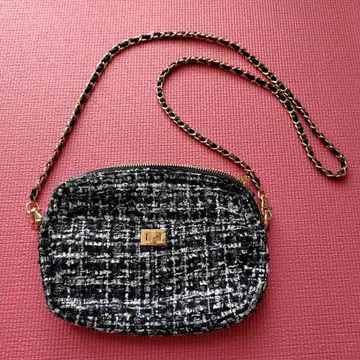 트위드 숄더백