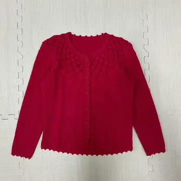 핑크색 긴팔 가디건