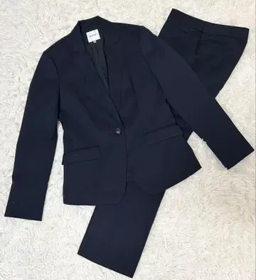 INDIVI 수트 셋업 네이비 자켓 40 팬츠 38