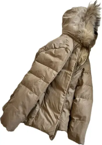 MONCLER 후드 부착 다운 자켓 베이지 SIZE 1