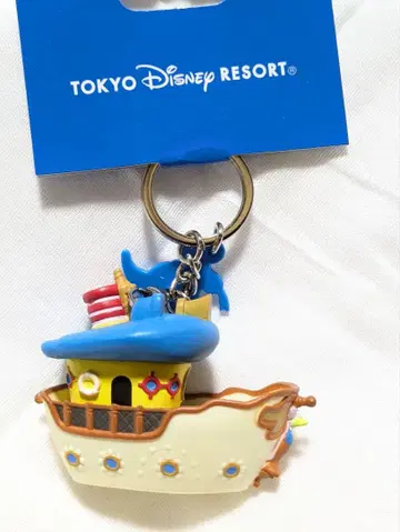 디즈니 리조트 도날드 보트 미스 데이지호 키체인