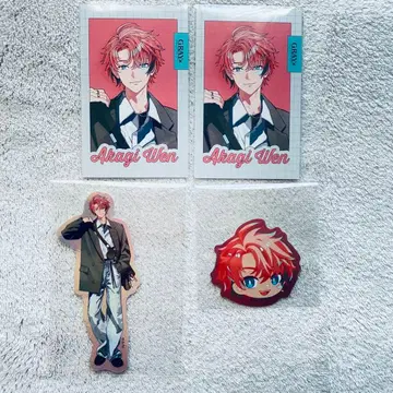 아카기 웬 니지산지 GRAY x ACCENT 폴라로이드풍 카드 스티커