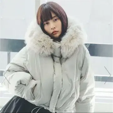 후드 퍼 숏 다운