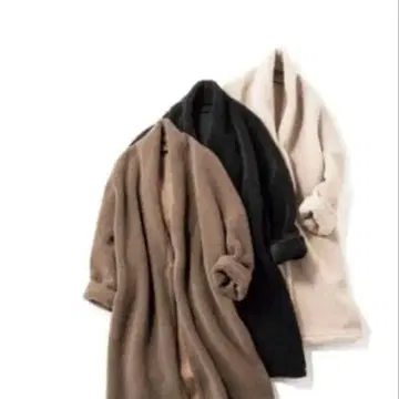 DAME FRANK 보아 코트 코디건 VERY 화이트