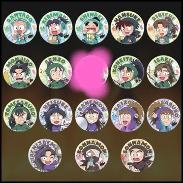 닌타마 란타로 최강의 군사 트레이딩 미니 캐릭터 캔뱃지 17종