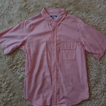 THE NORTH FACE 퍼플 라벨 핑크 버튼 다운 셔츠