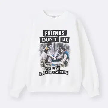 헤비 웨이트 맨투맨 풀오버 기묘한 이야기 트레이닝복 GU