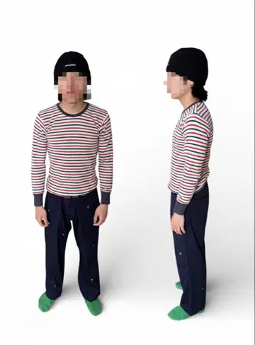 [ 레어 ] 80s USA제 Hanes 써멀 보더 완판템