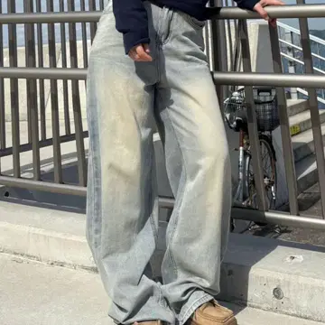 NoKnow 벌룬 실루엣 커브 데님