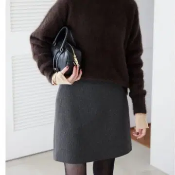 본딩 미니 스커트