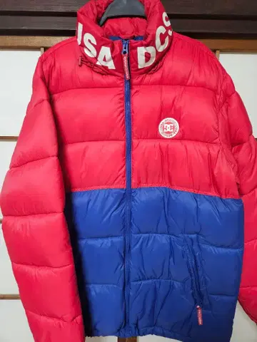 DC 다운 자켓 XL 빨간색/파랑