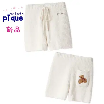 새상품 gelato pique 베어 패턴 사가라 숏팬츠 룸웨어