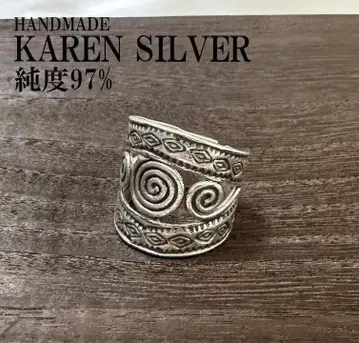실버 반지 카렌 실버 태국 실버 핸드메이드 에스닉 #3