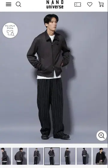 NANO universe 페이크 스웨이드 자켓 S