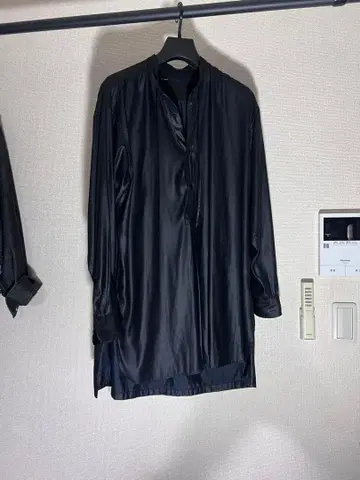 08sircus 블랙 롱 셔츠