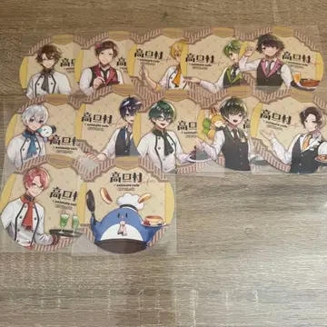 타카다 마을 콜라보 카페 코스터 컴플리트 세트