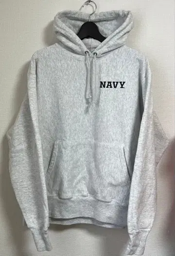 [ 1,2회 착용 ] USNA champion 후드티 L