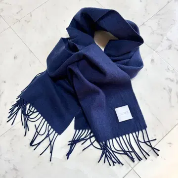 MACKINTOSH PHILOSOPHY 캐시미어 100% 머플러 네이비