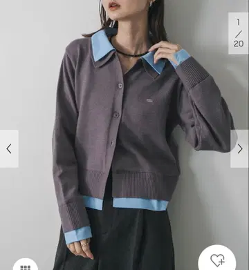 어반 리서치 SENSE OF PLACE 셔츠 도킹 니트 가디건