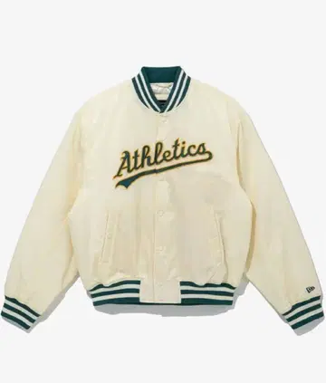 New Era Athletics 스타디움 자켓 아이보리