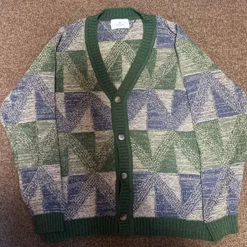 Sorry Label 그린과 파랑의 가디건 M 구제 의류