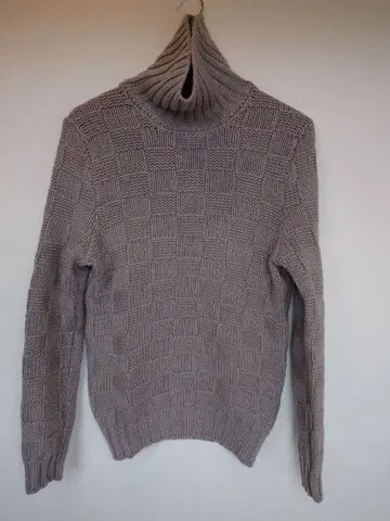 Gran Sasso 체크무늬 터틀넥 니트