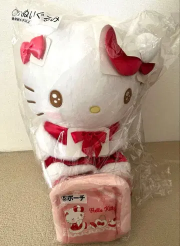 산리오 헬로키티 봉제 인형과 파우치 세트 제일복권