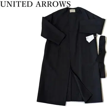 유나이티드 애로우즈 UNITED ARROWS 블랙 리버 코트