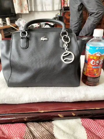 라코스테 블랙 핸드백