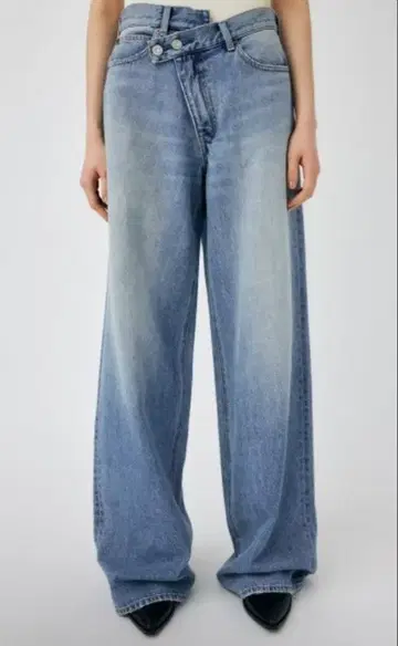 moussy CROSS WAIST WIDE STRAIGHT 사이즈 0