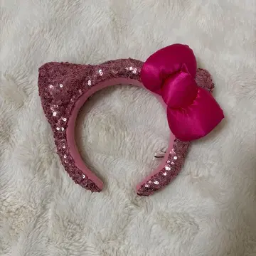 USJ 키티 머리띠 스팽글