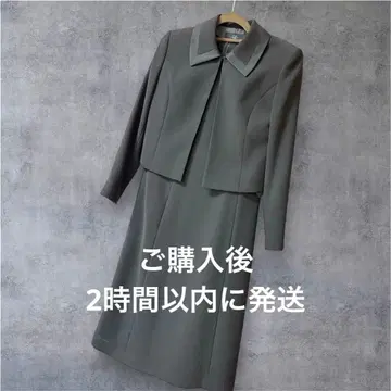 블랙 정장 세트 3/4 소매 자켓 포함 [ 즉시 발송 ]